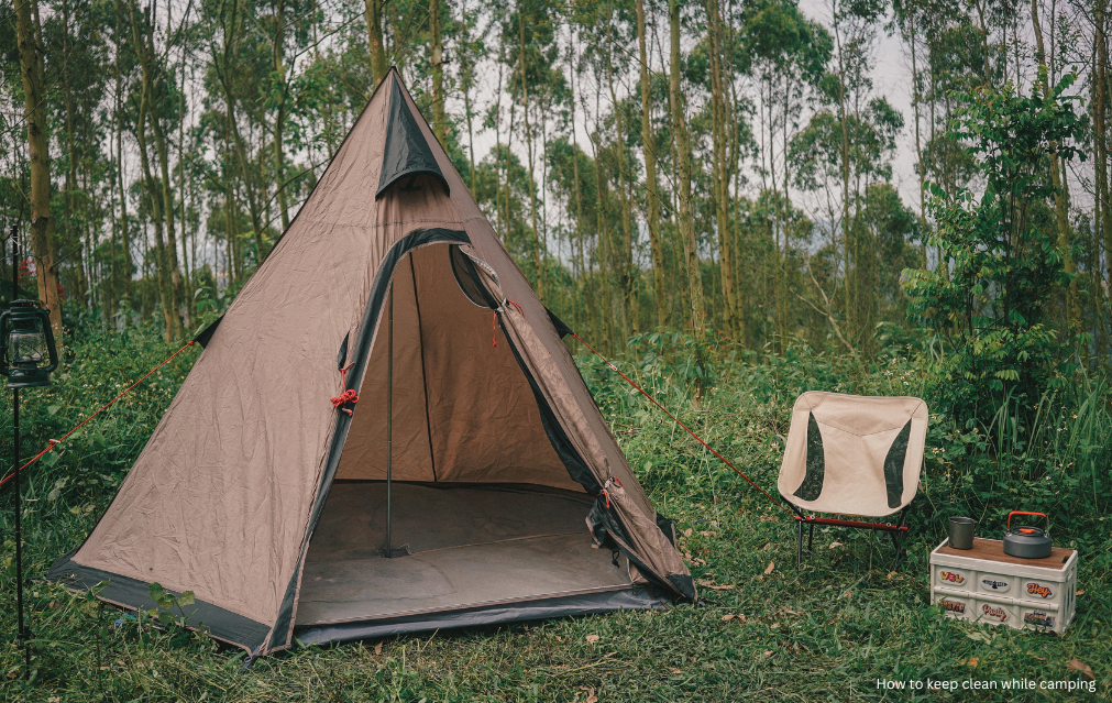 How to keep clean while camping