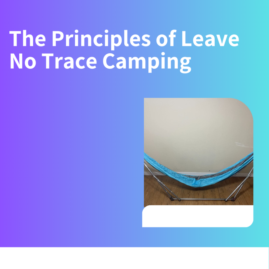 The Principles of Leave No Trace Camping