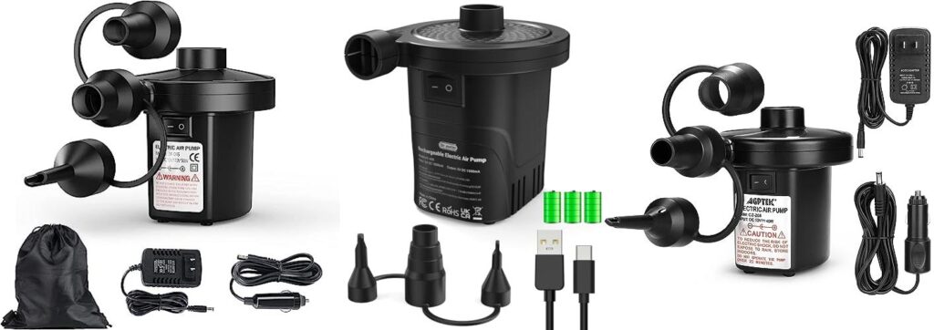 Air Mattress Pump For Camping combined image