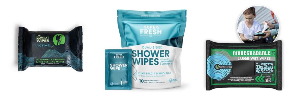 Camping Body Wipes combined image