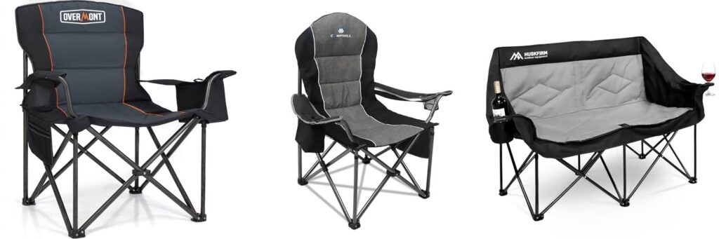 Camping Chair For Heavy Person combined image