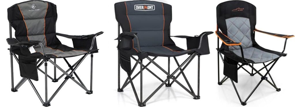 Camping Chair For Large People combined image