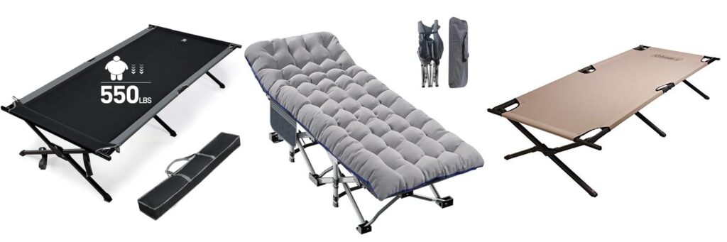 Camping Cots For Big Guys combined image