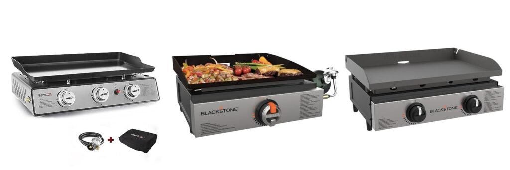 Camping Flat Top Grill combined image