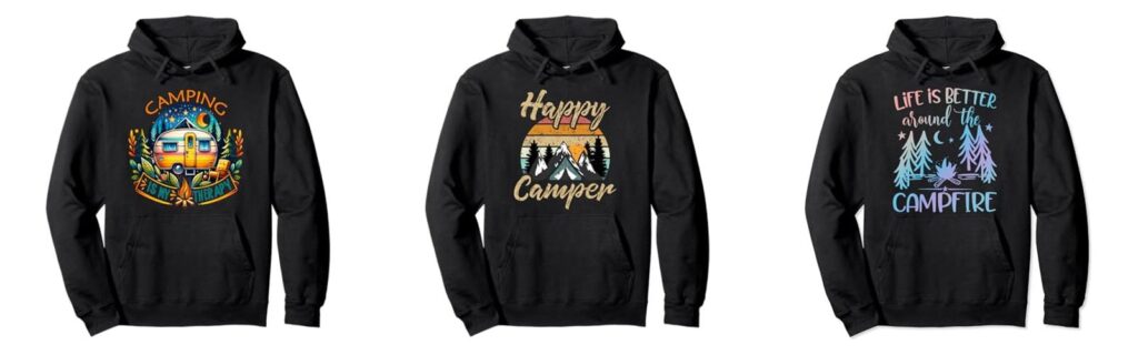 Camping Hoodie combined image