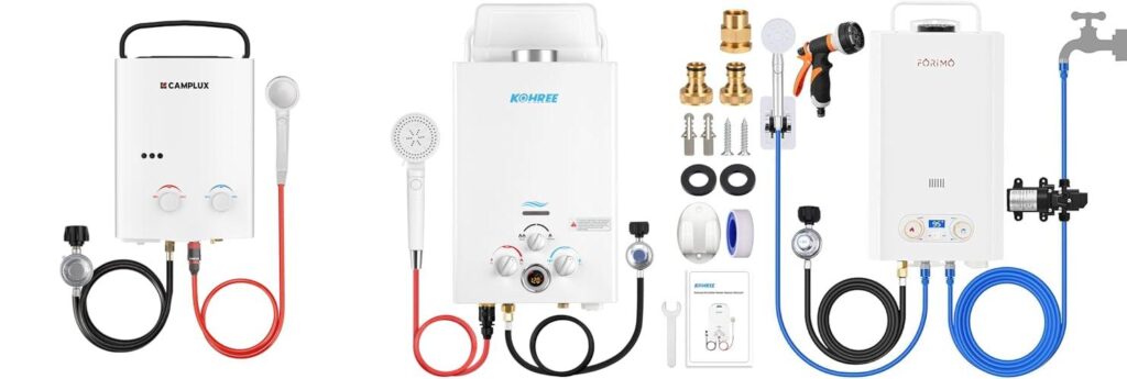 Camping Hot Water Heater combined image