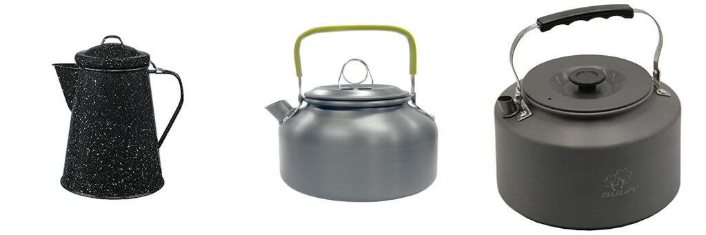 Camping Kettle For Open Fire combined image