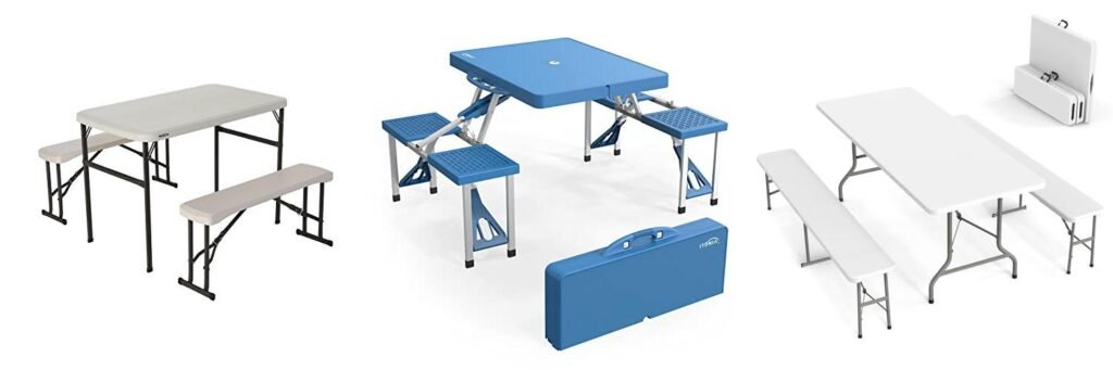 Camping Picnic Table combined image