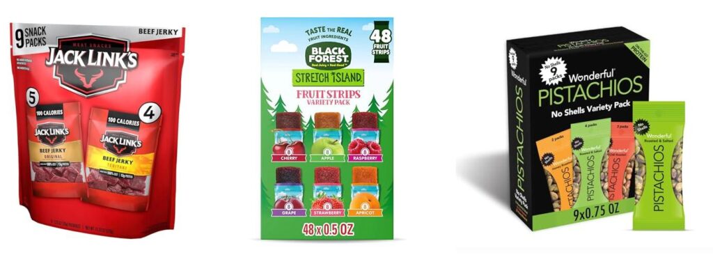 Camping Snacks combined image