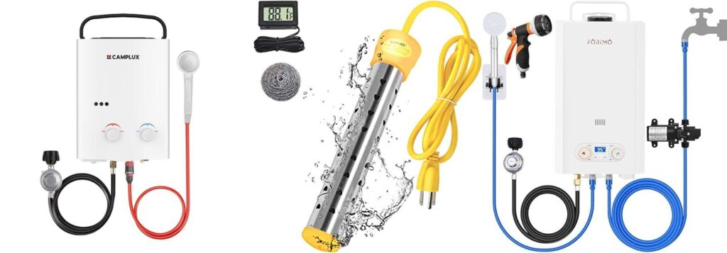 Camping Water Heater combined image
