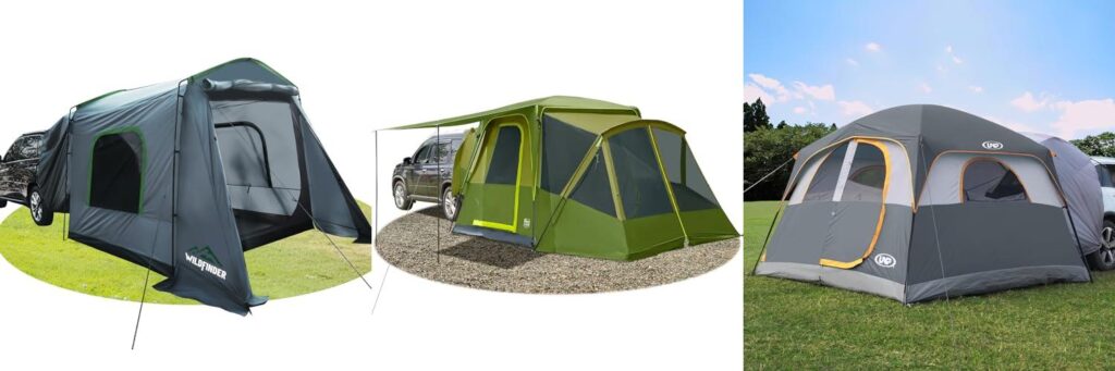 Car Camping Family Tent combined image