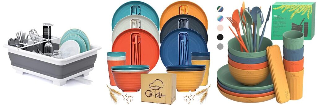 Dishes For Rv Camping combined image