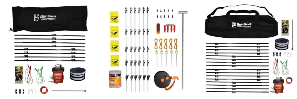 Electric Bear Fence For Camping combined image