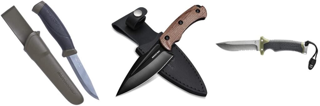 Fixed Blade Knife For Camping combined image