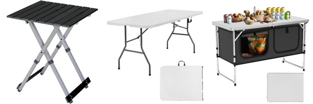 Folding Camping Tables combined image