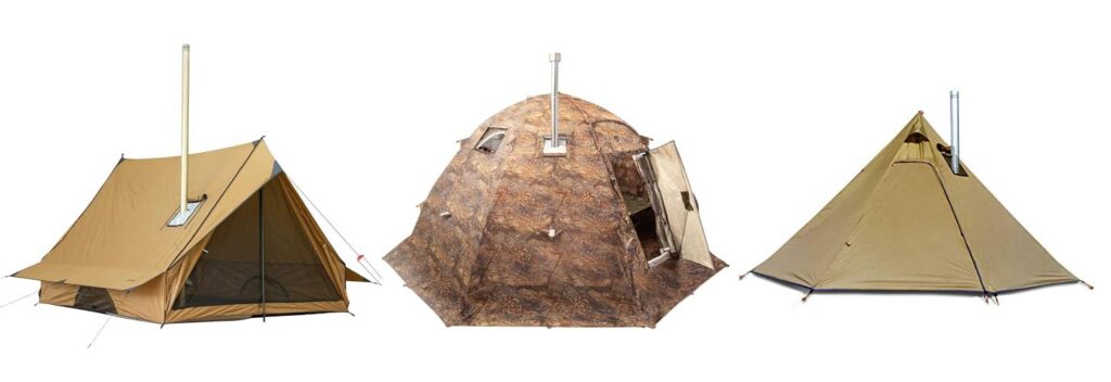 Hot Tent For Winter Camping combined image