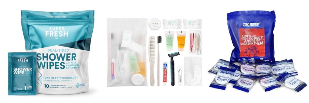 Hygiene Products For Camping combined image