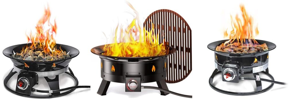 Propane Fire Pit For Camping combined image