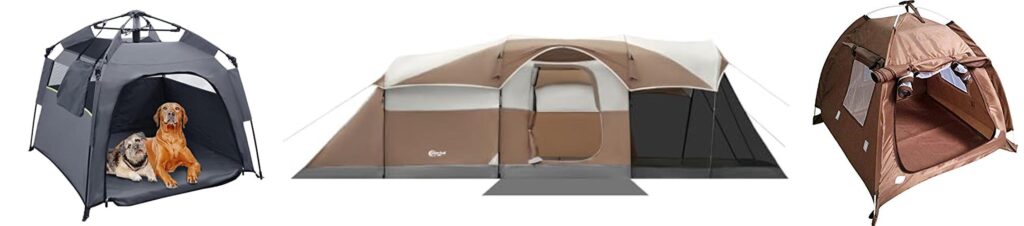Tent For Camping With Dog combined image