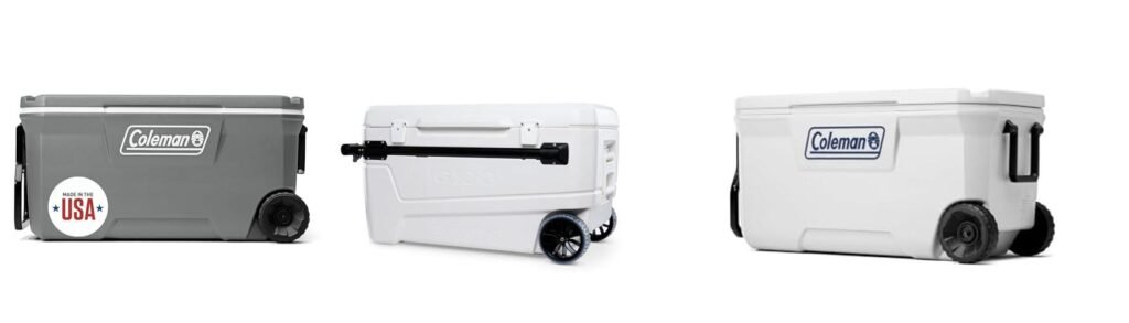 100 Quart Cooler With Wheels combined image