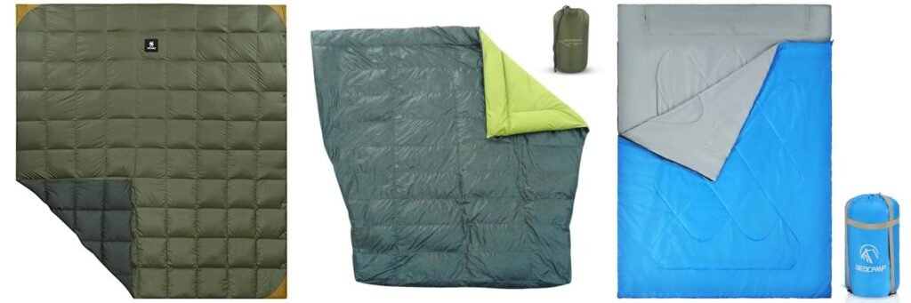 2 Person Backpacking Quilt combined image