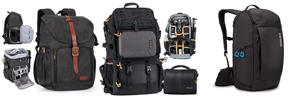Backpack For Camera And Hiking combined image