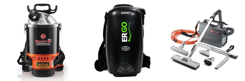 Backpack Vacuum For Commercial Use combined image