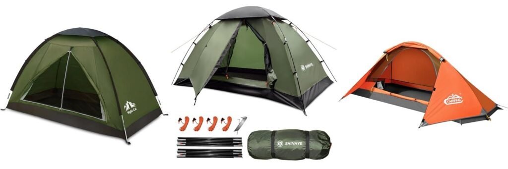 Backpacking 1 Person Tent combined image