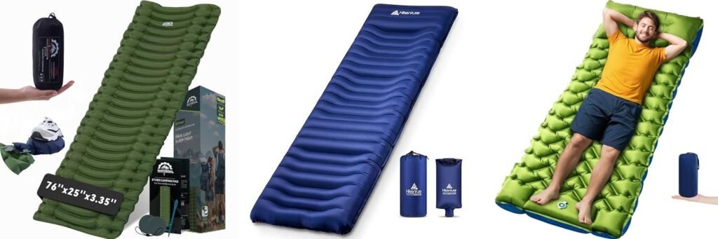 Backpacking Sleeping Pad For Side Sleepers combined image