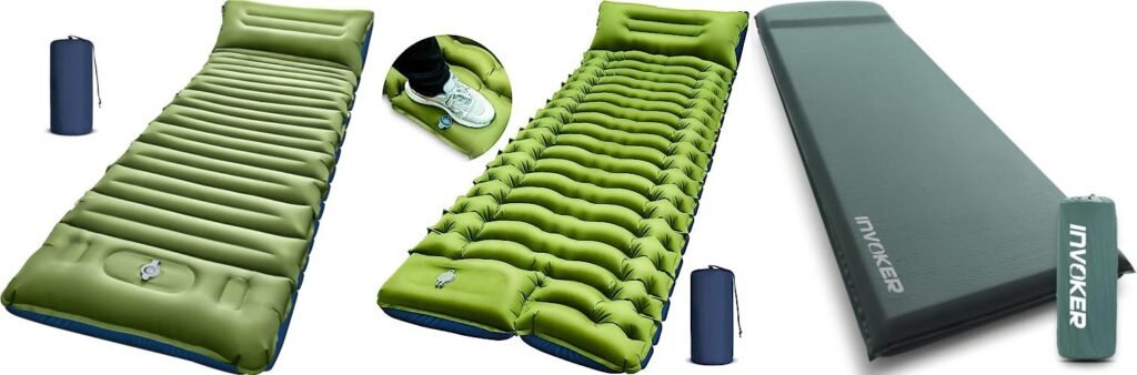 Camping Sleeping Pad For Side Sleepers combined image
