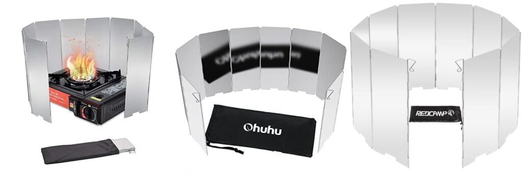 Camping Stove Windshield combined image