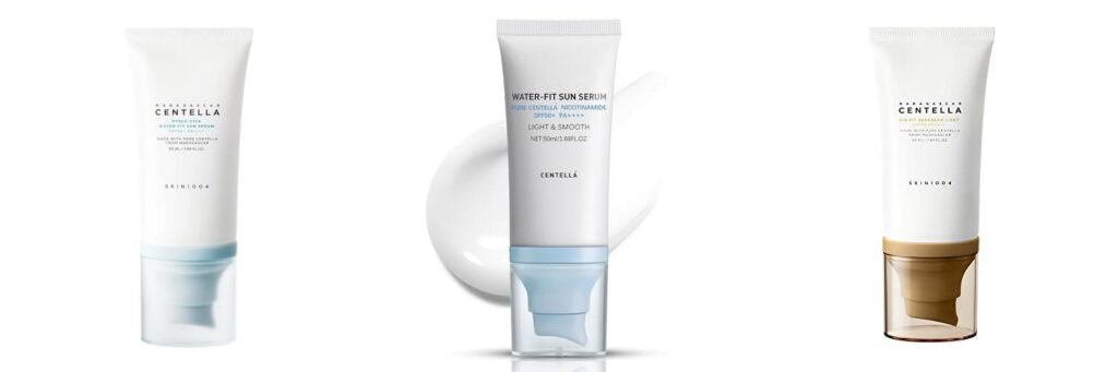 Centella Sunscreen combined image