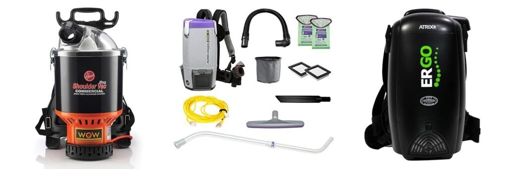 Commercial Vacuum Backpack combined image