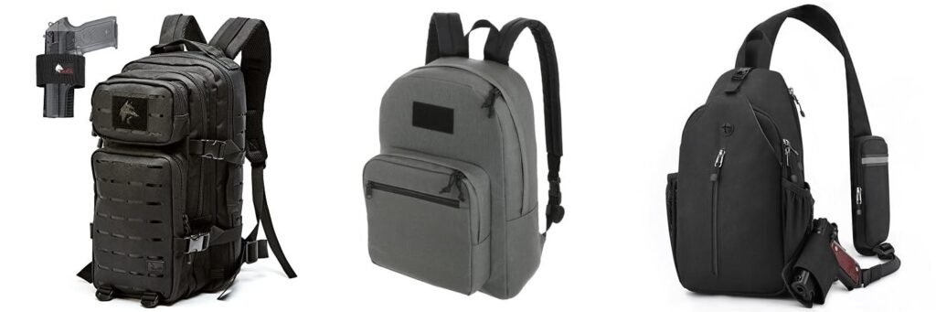 Concealed Carry Backpack combined image