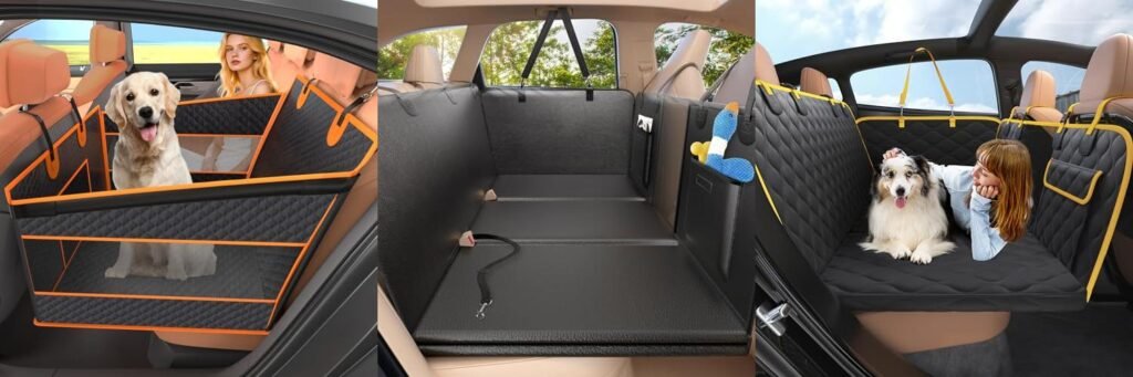 Dog Hammock For Captains Chairs combined image