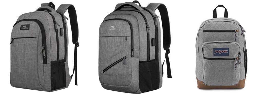 Gray Man Backpack combined image