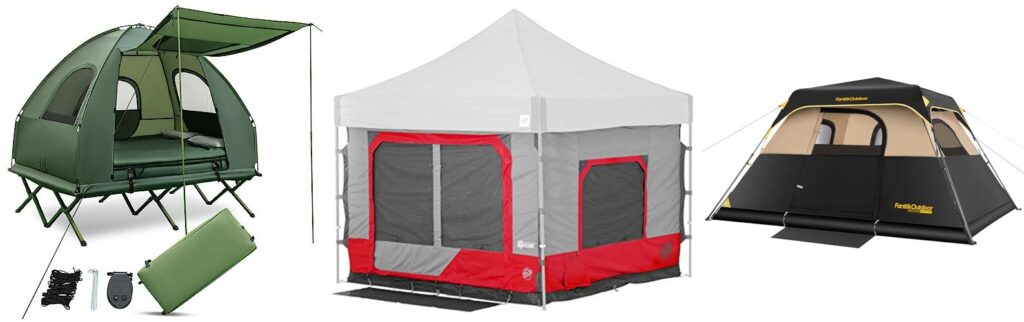 Ground Tent combined image