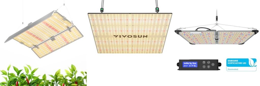 Grow Light For 4X4 Tent combined image