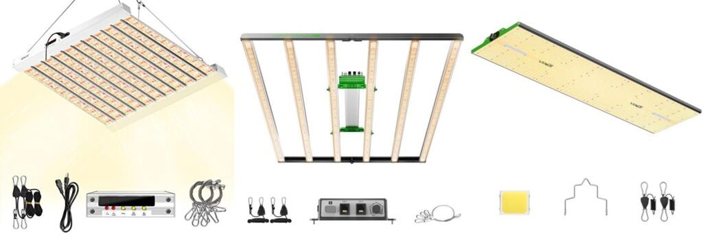 Grow Light For 5X5 Tent combined image