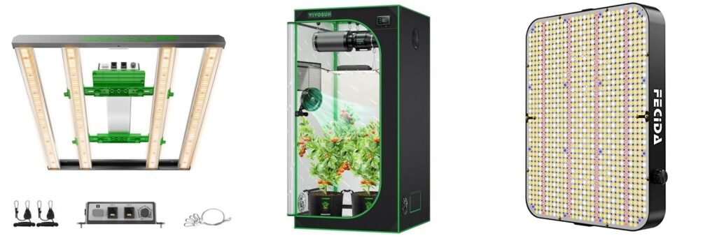 Grow Light For A 3X3 Tent combined image