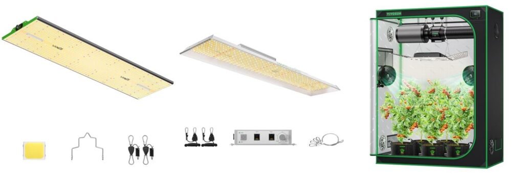 Grow Light For A 3X5 Grow Tent combined image