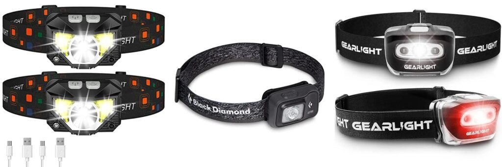 Headlamp Backpacking combined image