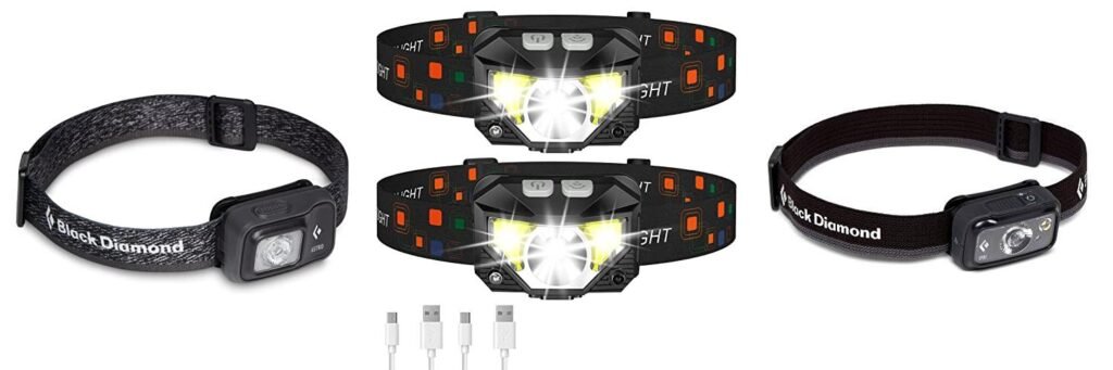 Headlamp Climbing combined image