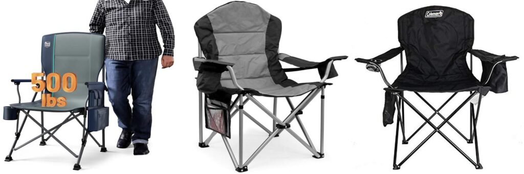 Heavy Duty Camping Chair combined image