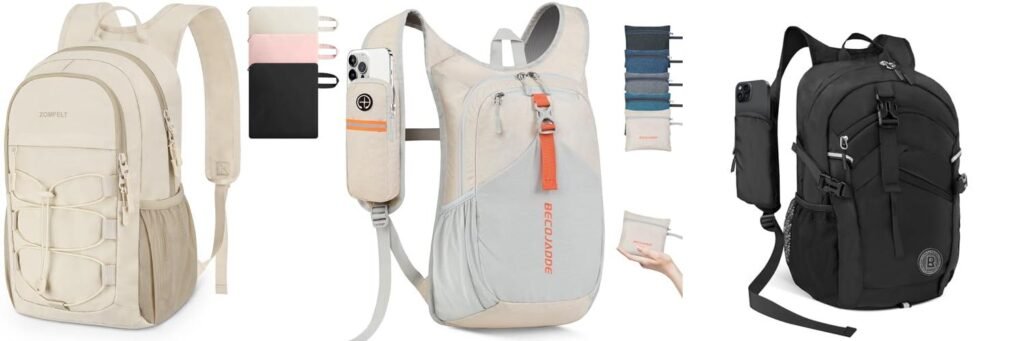 Hiking Backpack For Petite Female combined image