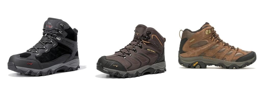 Hiking Boots For Flat Feet Men combined image