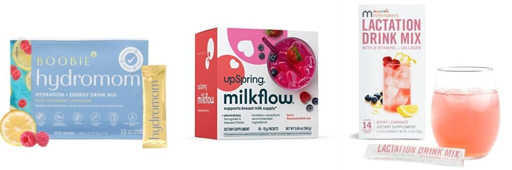 Hydration Packets For Breastfeeding combined image