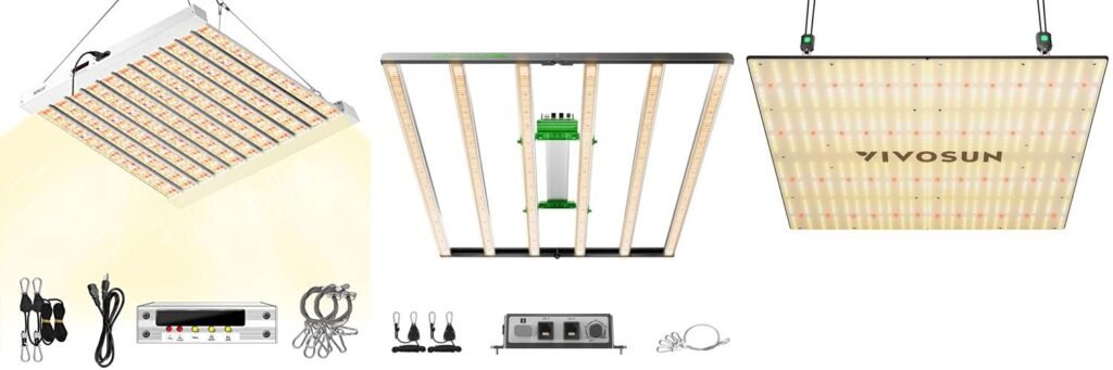 Led Grow Light For 5X5 Tent combined image