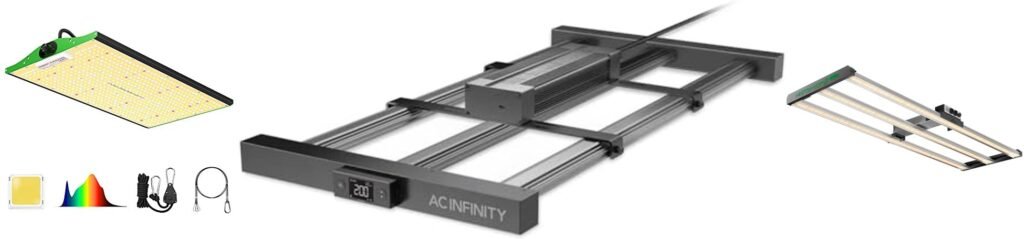 Light For 2X4 Grow Tent combined image