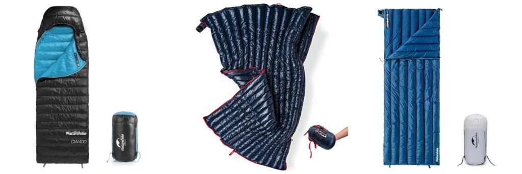 Lightweight Down Sleeping Bag combined image